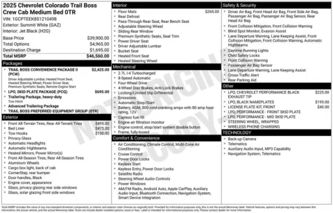 Photos of 2025 Chevrolet Colorado Trail Boss for sale in Norwalk, IA at Gregg Young Chevrolet of Norwalk