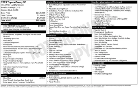 Photos of 2023 Toyota Camry for sale in Norwalk, IA at Gregg Young Chevrolet of Norwalk