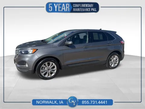 Gray 2024 Ford Edge Titanium for sale in Norwalk, IA