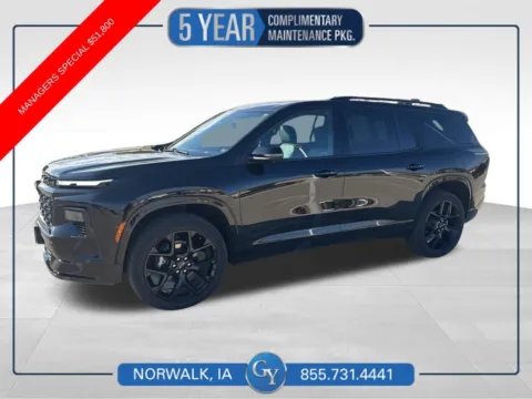 Black 2024 Chevrolet Traverse RS for sale in Norwalk, IA