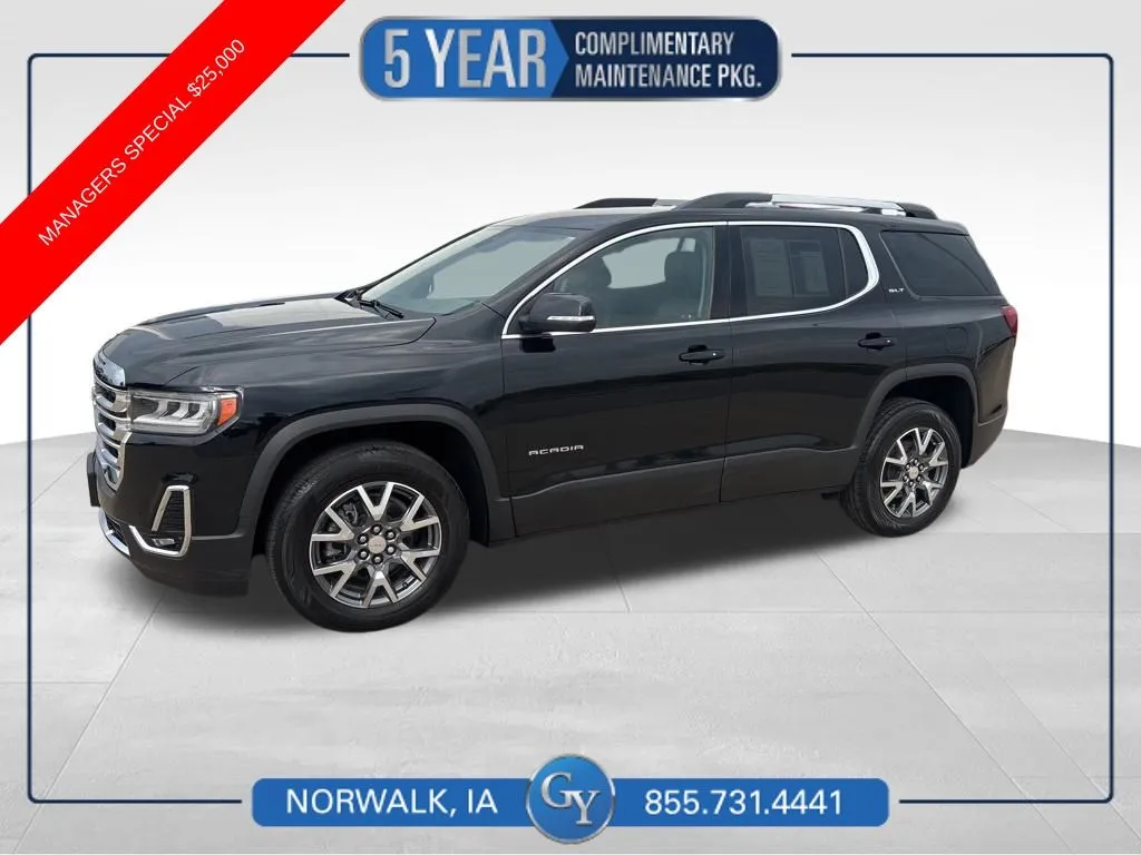 Black 2023 GMC Acadia SLT for sale in Norwalk, IA