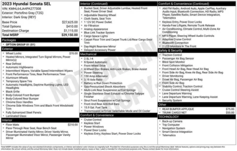 Photos of 2023 HYUNDAI SONATA SEL for sale in Plattsmouth, NE at Gregg Young Plattsmouth