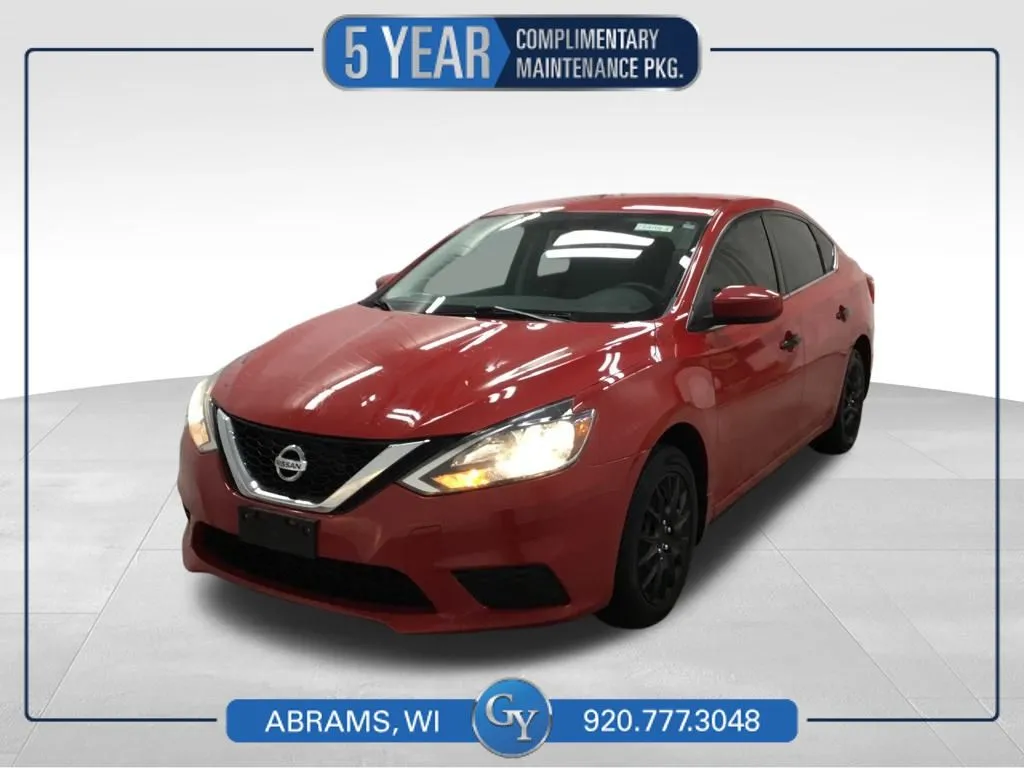 Red 2017 Nissan Sentra SV for sale in Abrams, WI