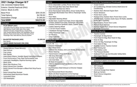 Photos of 2021 Dodge Charger R/T for sale in Abrams, WI at Gregg Young Abrams Chrysler Dodge Jeep Ram