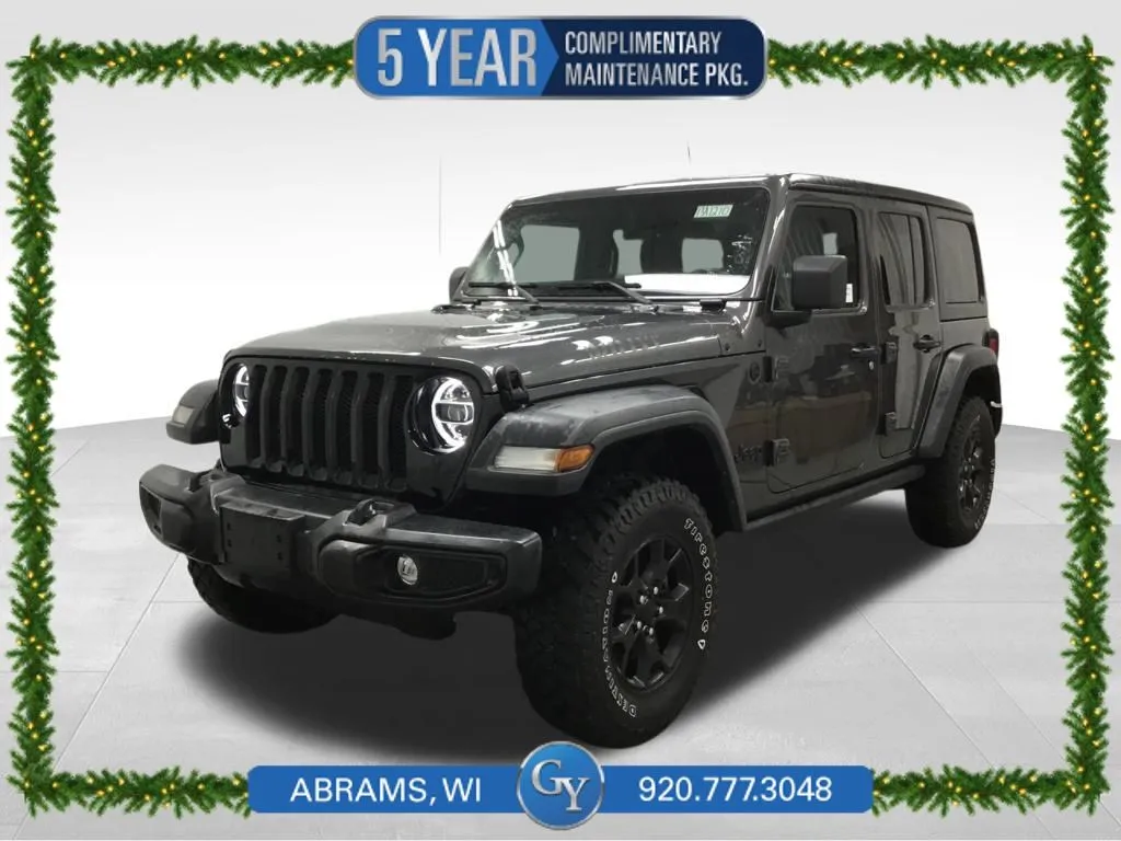 Gray 2021 Jeep Wrangler Unlimited Willys for sale in Abrams, WI
