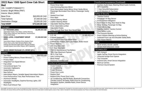 Photos of 2022 Ram 1500 Laramie for sale in Abrams, WI at Gregg Young Abrams Chrysler Dodge Jeep Ram