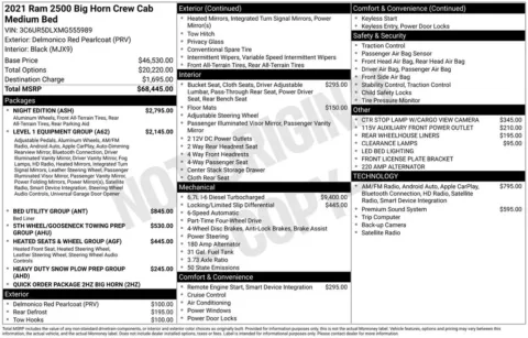 Photos of 2021 Ram 2500 Big Horn for sale in Abrams, WI at Gregg Young Abrams Chrysler Dodge Jeep Ram