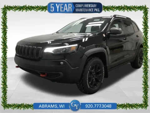 Black 2021 Jeep Cherokee Trailhawk for sale in Abrams, WI