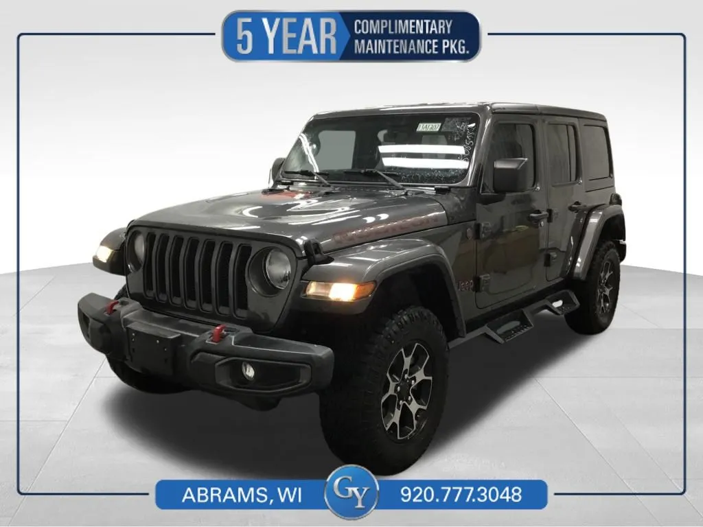 Gray 2018 Jeep Wrangler Unlimited Rubicon for sale in Abrams, WI
