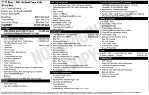 Photos of 2022 Ram 1500 Limited for sale in Abrams, WI at Gregg Young Abrams Chrysler Dodge Jeep Ram