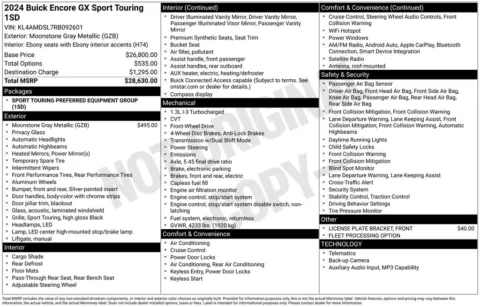 Photos of 2024 Buick Encore GX Sport Touring for sale in Abrams, WI at Gregg Young Abrams Chrysler Dodge Jeep Ram