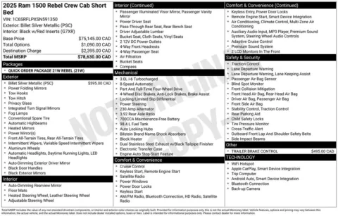 Photos of 2025 Ram 1500 Rebel for sale in Abrams, WI at Gregg Young Abrams Chrysler Dodge Jeep Ram