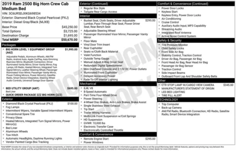 Photos of 2019 Ram 2500 Big Horn for sale in Abrams, WI at Gregg Young Abrams Chrysler Dodge Jeep Ram