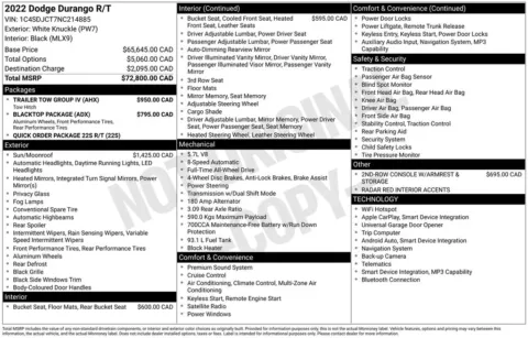 Photos of 2022 Dodge Durango R/T for sale in Abrams, WI at Gregg Young Abrams Chrysler Dodge Jeep Ram