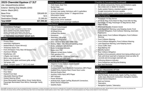 Photos of 2025 Chevrolet Equinox LT for sale in Abrams, WI at Gregg Young Abrams Chrysler Dodge Jeep Ram