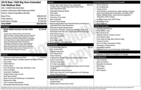 Photos of 2018 Ram 1500 Big Horn for sale in Abrams, WI at Gregg Young Abrams Chrysler Dodge Jeep Ram