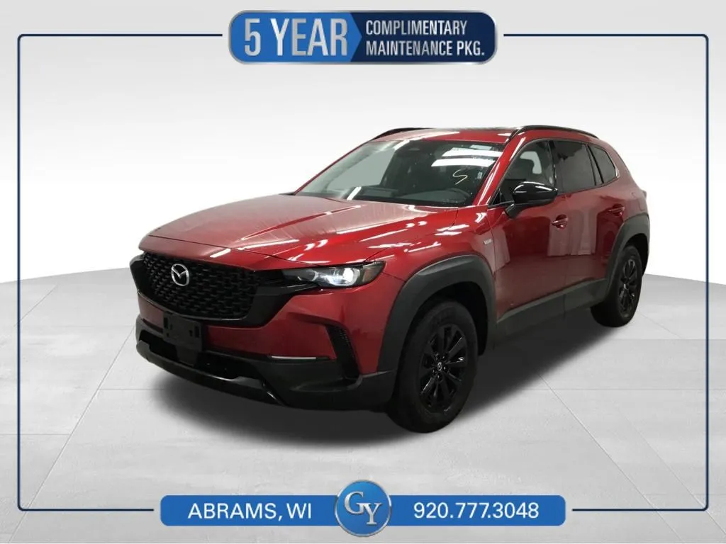 Red 2025 Mazda CX-50 Hybrid Premium for sale in Abrams, WI