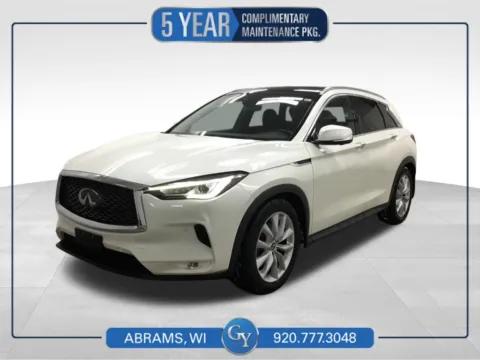 White 2019 INFINITI QX50 ESSENTIAL for sale in Abrams, WI