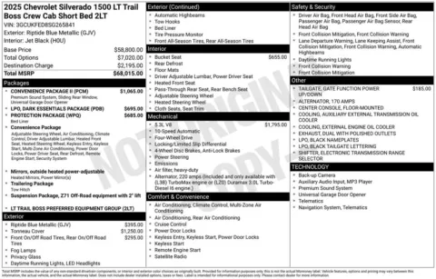 Photos of 2025 Chevrolet Silverado 1500 LT Trail Boss for sale in Abrams, WI at Gregg Young Abrams Chrysler Dodge Jeep Ram