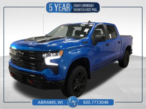 Blue 2025 Chevrolet Silverado 1500 LT Trail Boss for sale in Abrams, WI