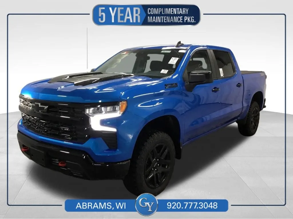Blue 2025 Chevrolet Silverado 1500 LT Trail Boss for sale in Abrams, WI