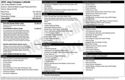 Photos of 2022 Jeep Compass Latitude for sale in Abrams, WI at Gregg Young Abrams Chrysler Dodge Jeep Ram