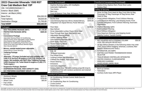 Photos of 2022 Chevrolet Silverado 1500 RST for sale in Abrams, WI at Gregg Young Abrams Chrysler Dodge Jeep Ram