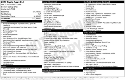 Photos of 2023 Toyota RAV4 XLE for sale in Abrams, WI at Gregg Young Abrams Chrysler Dodge Jeep Ram