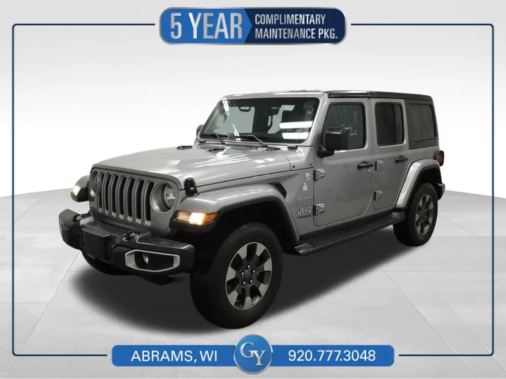 Silver 2018 Jeep Wrangler Unlimited Sahara for sale in Abrams, WI