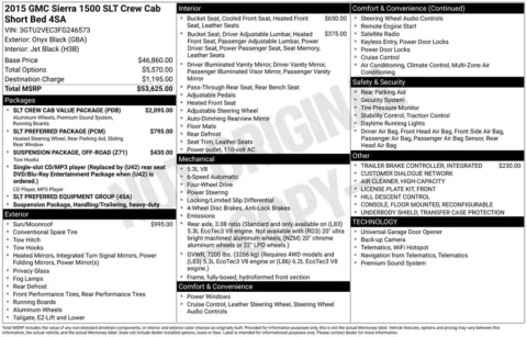 Photos of 2015 GMC Sierra 1500 SLT for sale in Abrams, WI at Gregg Young Abrams Chrysler Dodge Jeep Ram