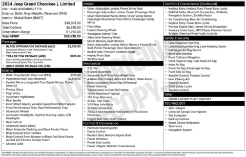 Photos of 2024 Jeep Grand Cherokee L Limited for sale in Abrams, WI at Gregg Young Abrams Chrysler Dodge Jeep Ram