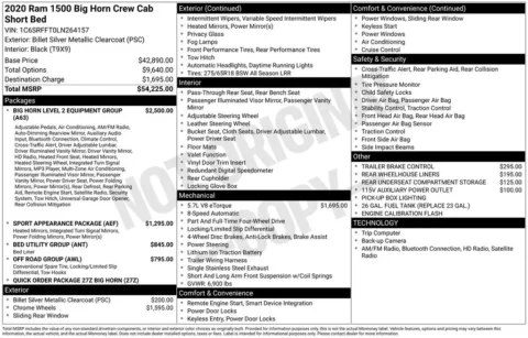 Photos of 2020 Ram 1500 Big Horn/Lone Star for sale in Abrams, WI at Gregg Young Abrams Chrysler Dodge Jeep Ram