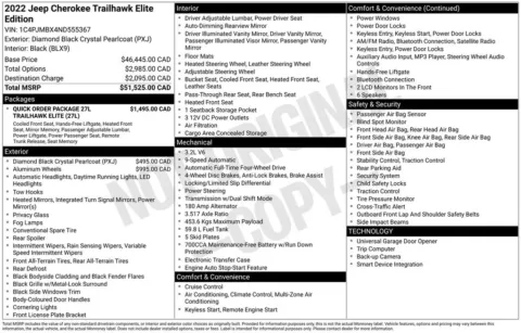 Photos of 2022 Jeep Cherokee Trailhawk for sale in Abrams, WI at Gregg Young Abrams Chrysler Dodge Jeep Ram