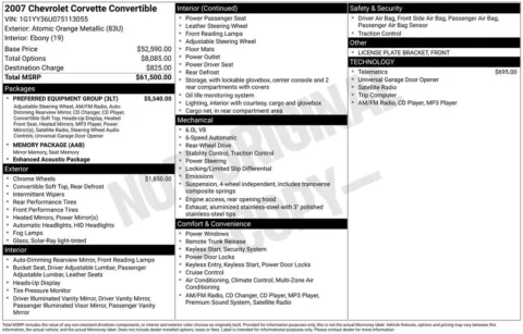 Photos of 2007 Chevrolet Corvette for sale in Abrams, WI at Gregg Young Abrams Chrysler Dodge Jeep Ram