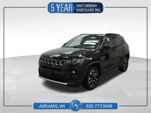 Black 2023 Jeep Compass Limited for sale in Abrams, WI
