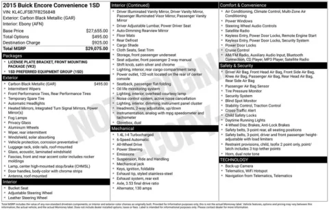 Photos of 2015 Buick Encore Convenience for sale in Abrams, WI at Gregg Young Abrams Chrysler Dodge Jeep Ram