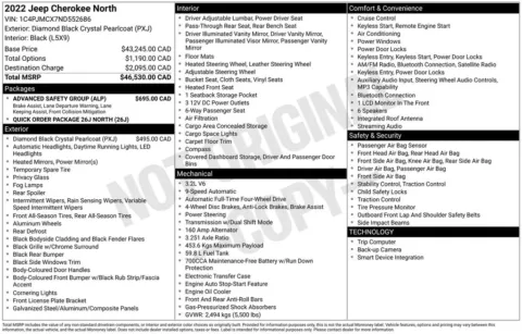 Photos of 2022 Jeep Cherokee X for sale in Abrams, WI at Gregg Young Abrams Chrysler Dodge Jeep Ram