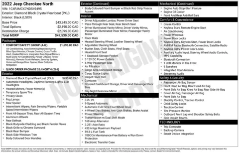 Photos of 2022 Jeep Cherokee X for sale in Abrams, WI at Gregg Young Abrams Chrysler Dodge Jeep Ram