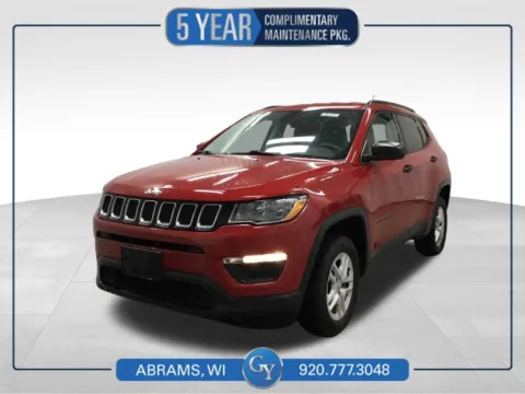 Red 2018 Jeep Compass Sport for sale in Abrams, WI