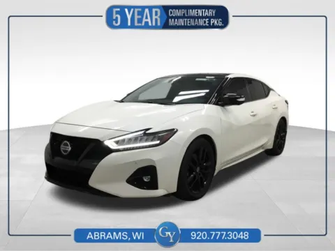 White 2021 Nissan Maxima SR for sale in Abrams, WI