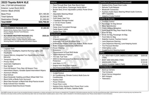 Photos of 2023 Toyota RAV4 XLE for sale in Abrams, WI at Gregg Young Abrams Chrysler Dodge Jeep Ram