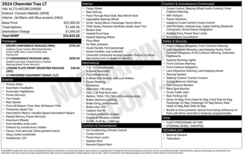 Photos of 2024 Chevrolet Trax LT for sale in Abrams, WI at Gregg Young Abrams Chrysler Dodge Jeep Ram