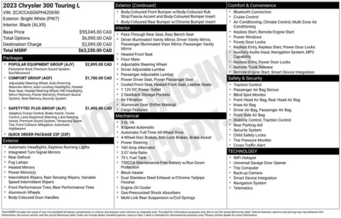 Photos of 2023 Chrysler 300 Touring for sale in Abrams, WI at Gregg Young Abrams Chrysler Dodge Jeep Ram