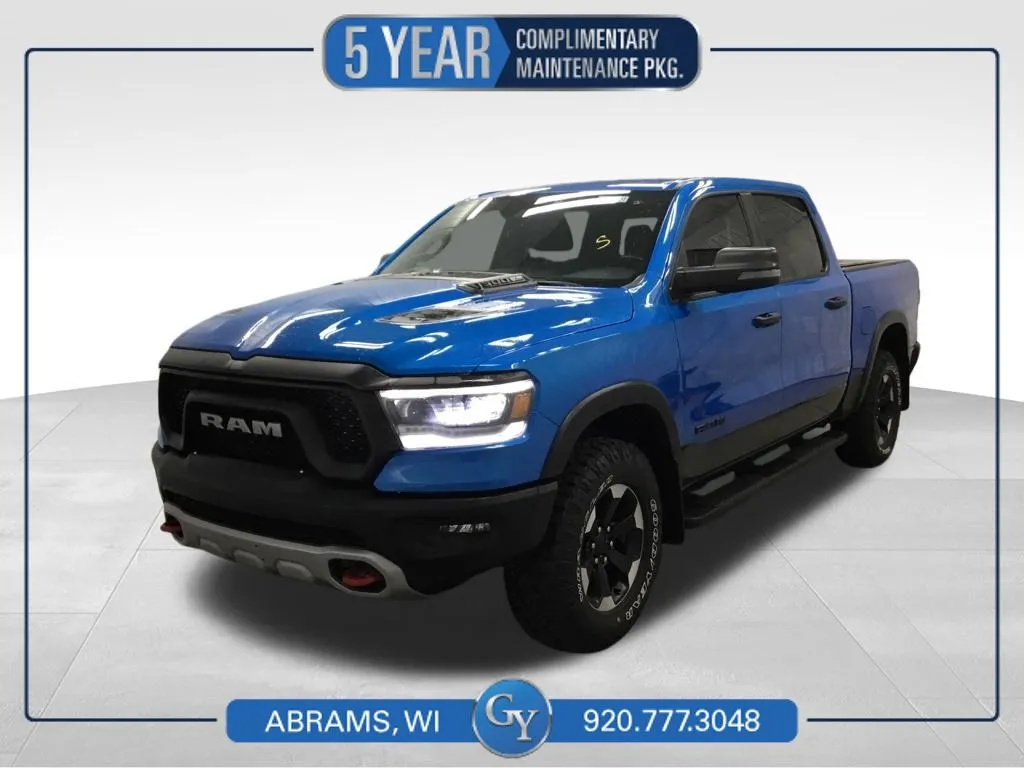 Blue 2023 Ram 1500 Rebel for sale in Abrams, WI