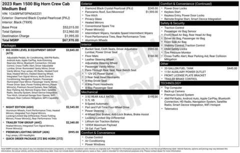 Photos of 2023 Ram 1500 Big Horn/Lone Star for sale in Abrams, WI at Gregg Young Abrams Chrysler Dodge Jeep Ram