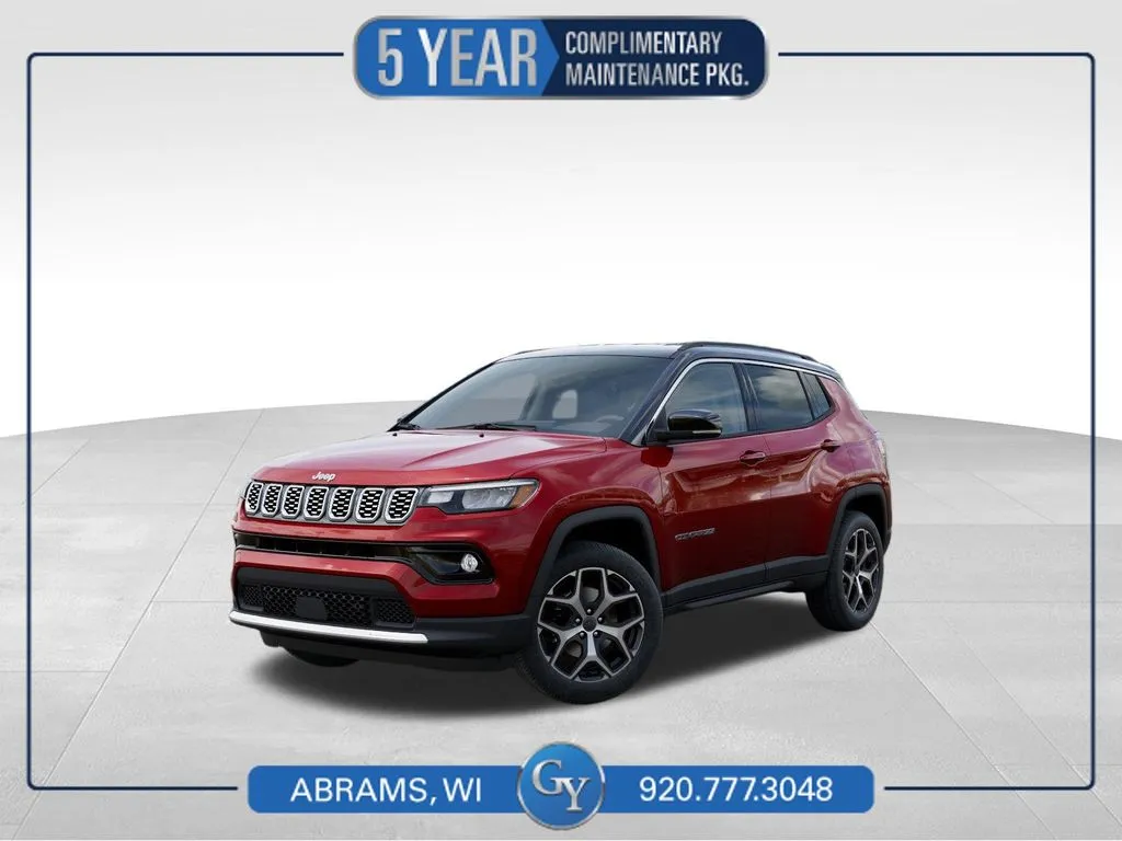 Red 2026 Jeep Compass Limited for sale in Abrams, WI