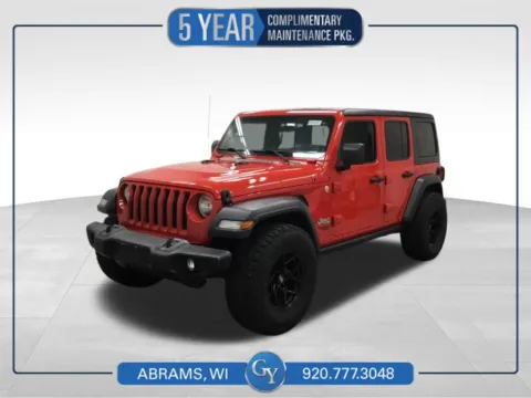 Red 2019 Jeep Wrangler Unlimited Sport S for sale in Abrams, WI