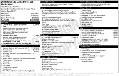 Photos of 2022 Ram 3500 Limited for sale in Abrams, WI at Gregg Young Abrams Chrysler Dodge Jeep Ram