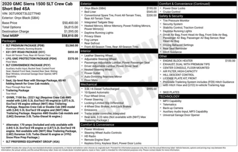 Photos of 2020 GMC Sierra 1500 SLT for sale in Abrams, WI at Gregg Young Abrams Chrysler Dodge Jeep Ram