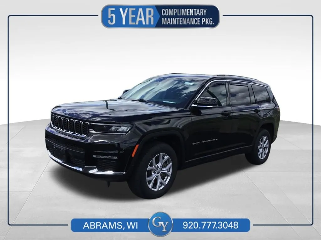Black 2021 Jeep Grand Cherokee L Limited for sale in Abrams, WI